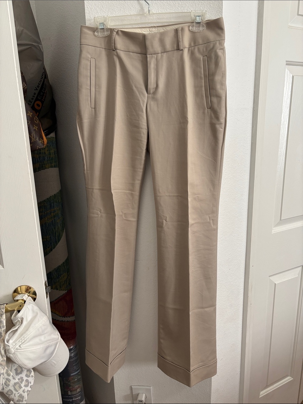 Banana Republic Women's Slim Straight Trousers in Taupe